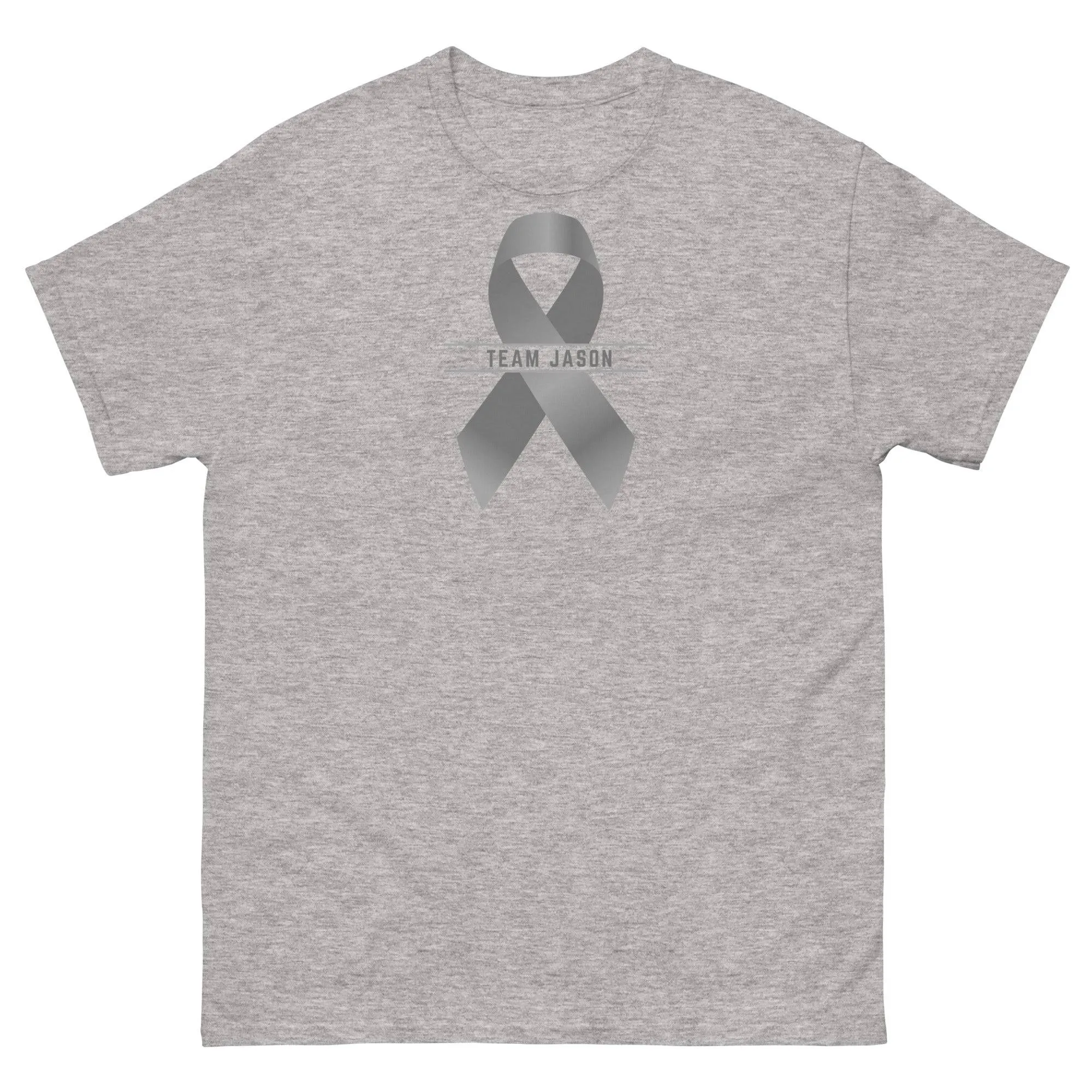 Customizable Cancer Ribbon Gray Tee