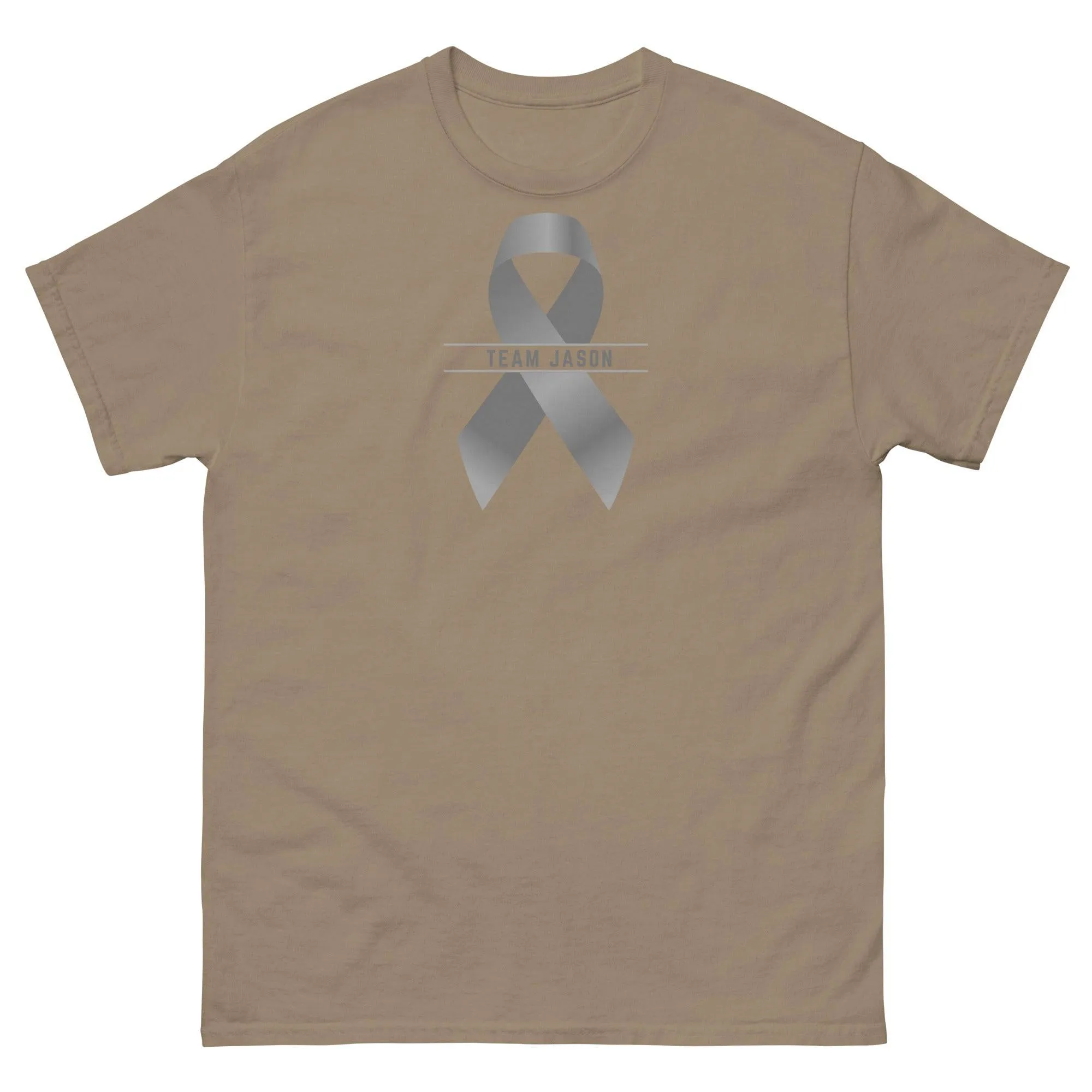 Customizable Cancer Ribbon Gray Tee