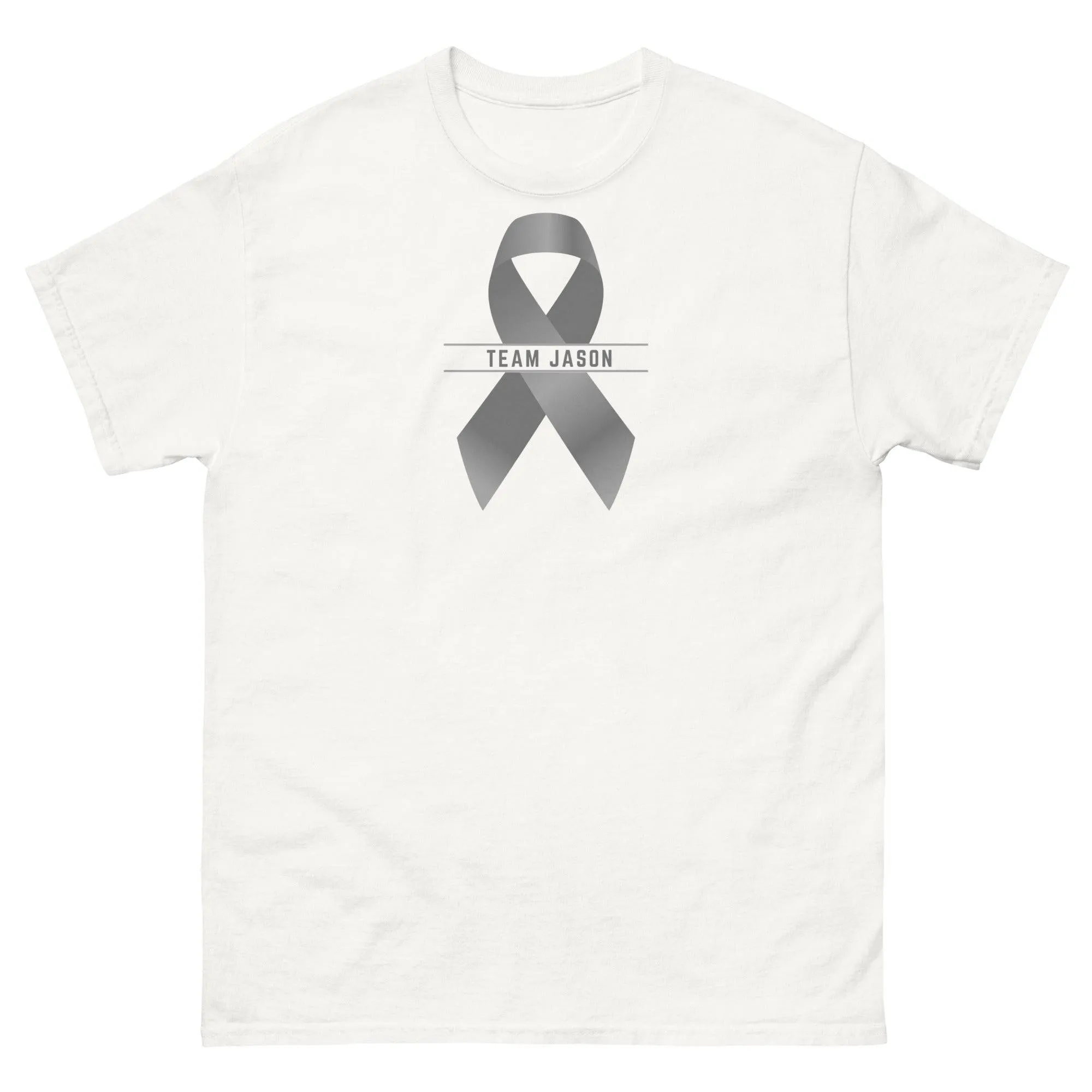 Customizable Cancer Ribbon Gray Tee