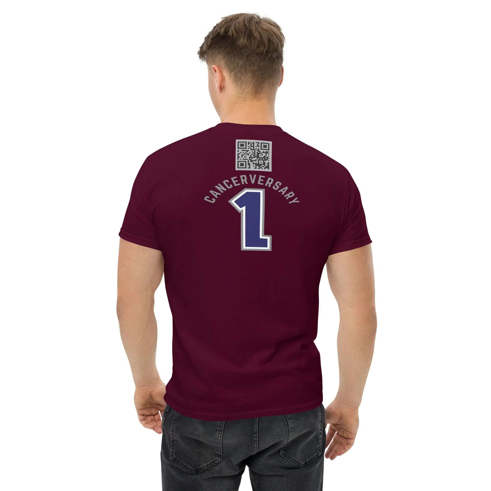 Customizable Cancer Ribbon Gray Tee