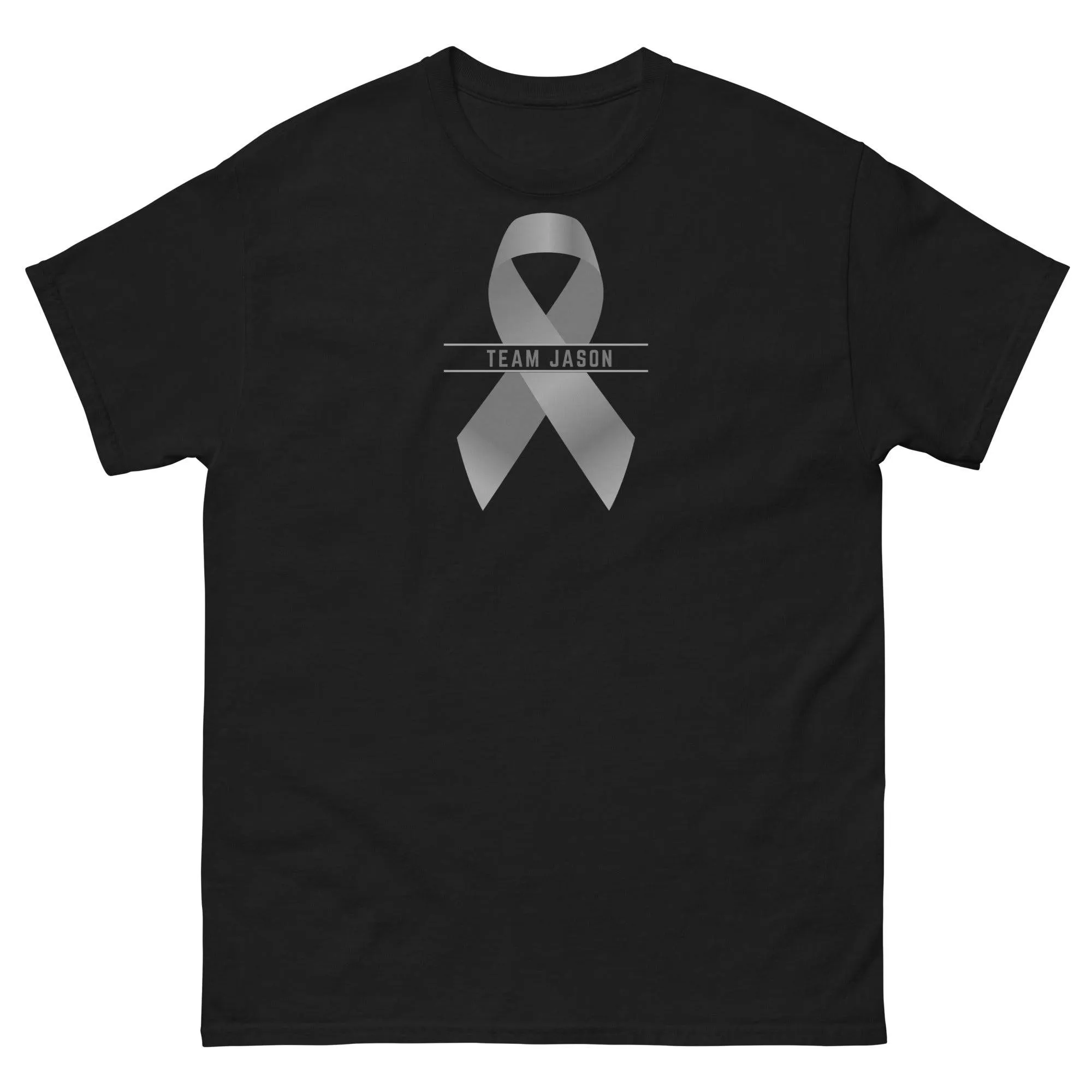 Customizable Cancer Ribbon Gray Tee