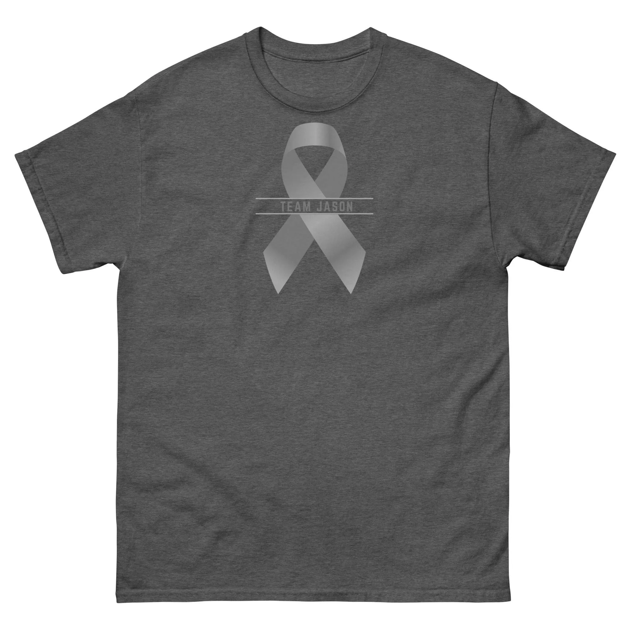 Customizable Cancer Ribbon Gray Tee