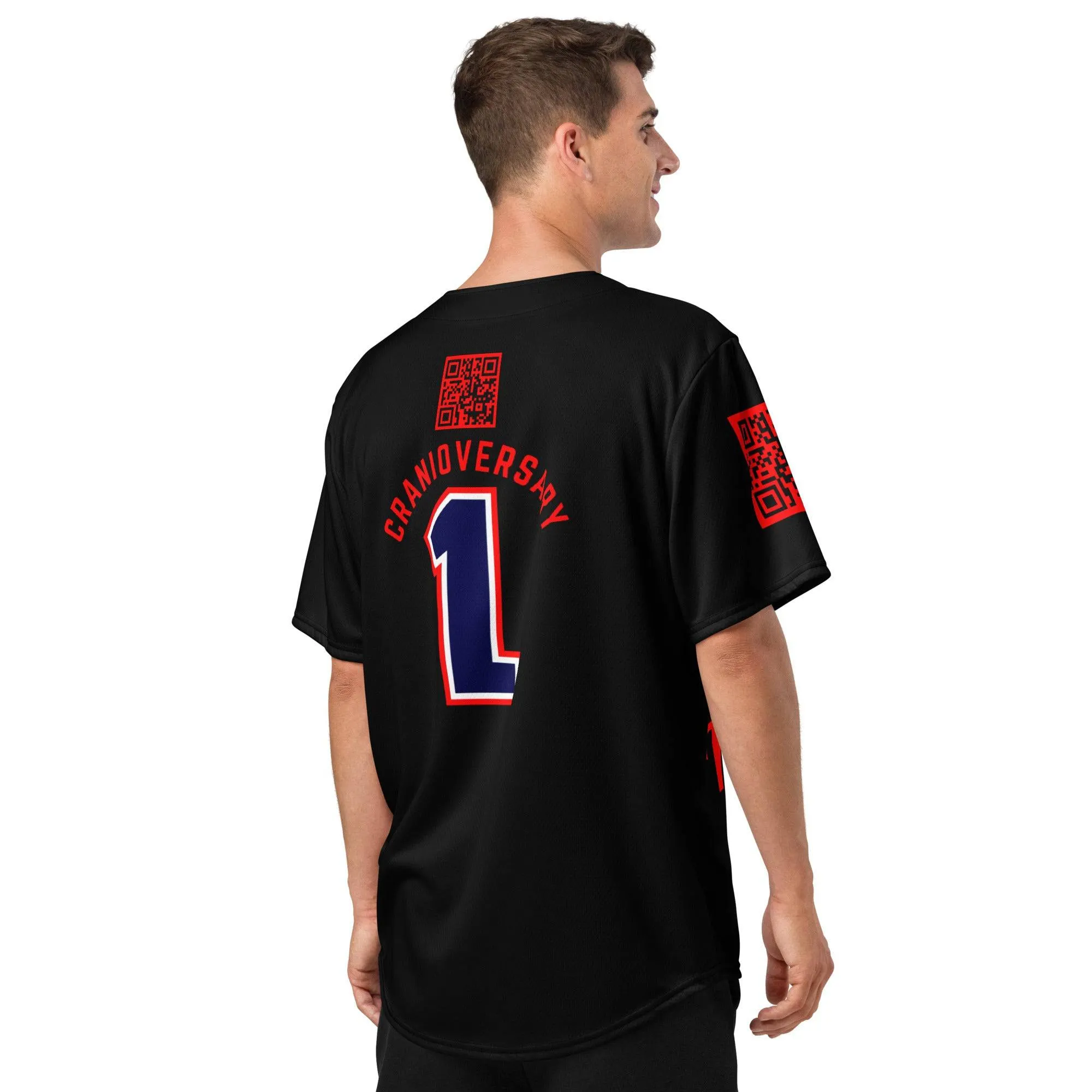Customizable "Cranioversary" Team Jersey Button