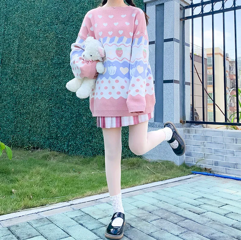 Cute loose sweater KF82270