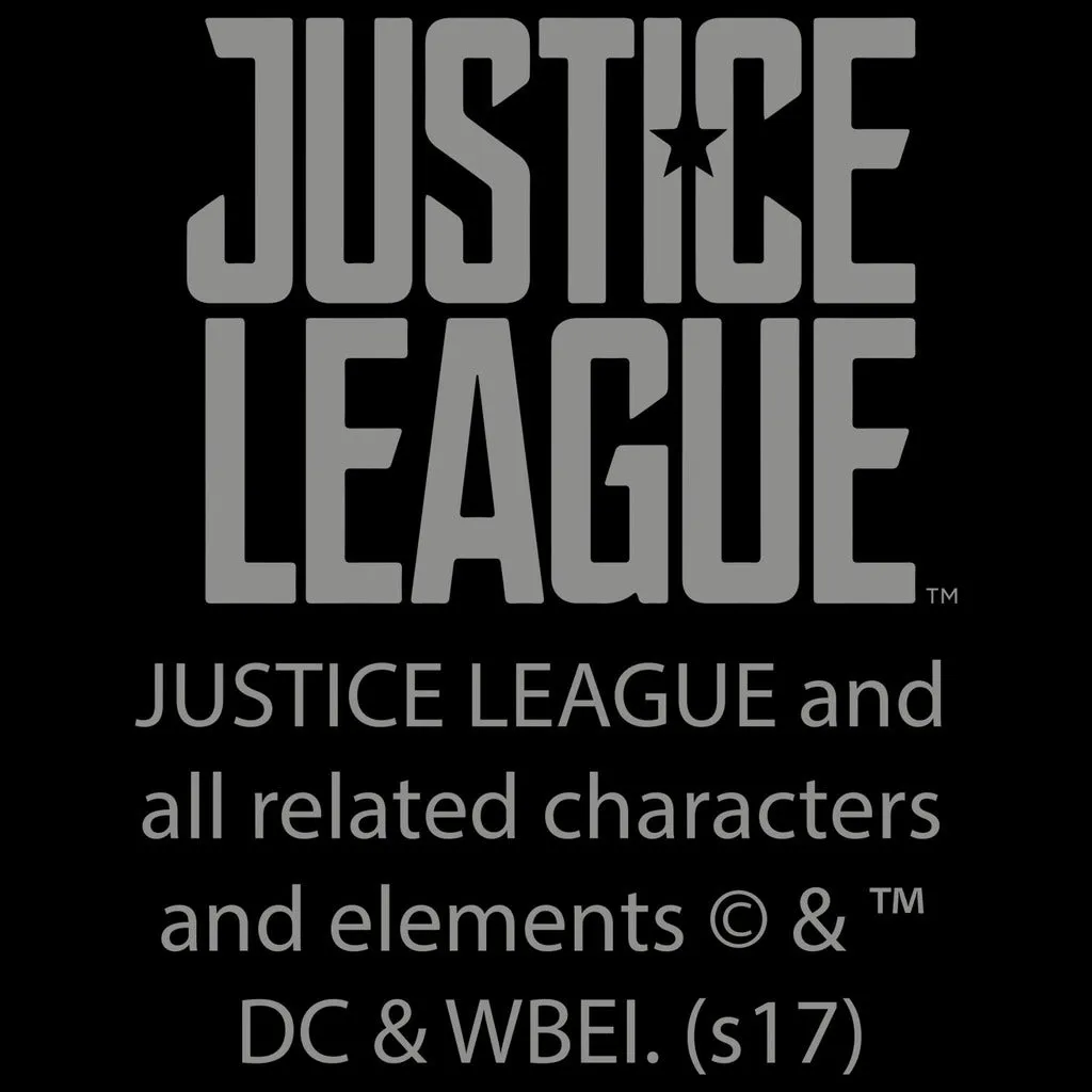 DC Justice League Poster Save The World Official Women's T-shirt (Black)