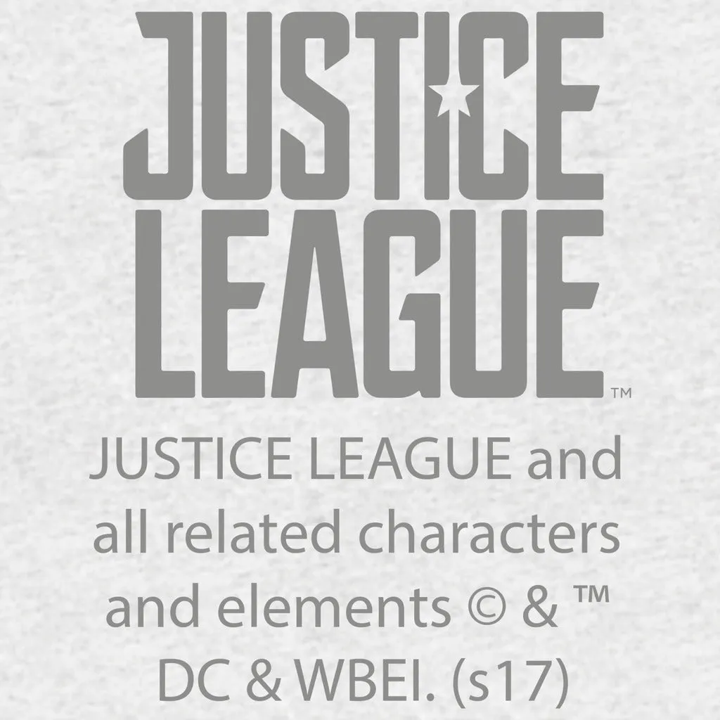 DC Justice League Splash Unite League Official Women's T-shirt (Heather Grey)