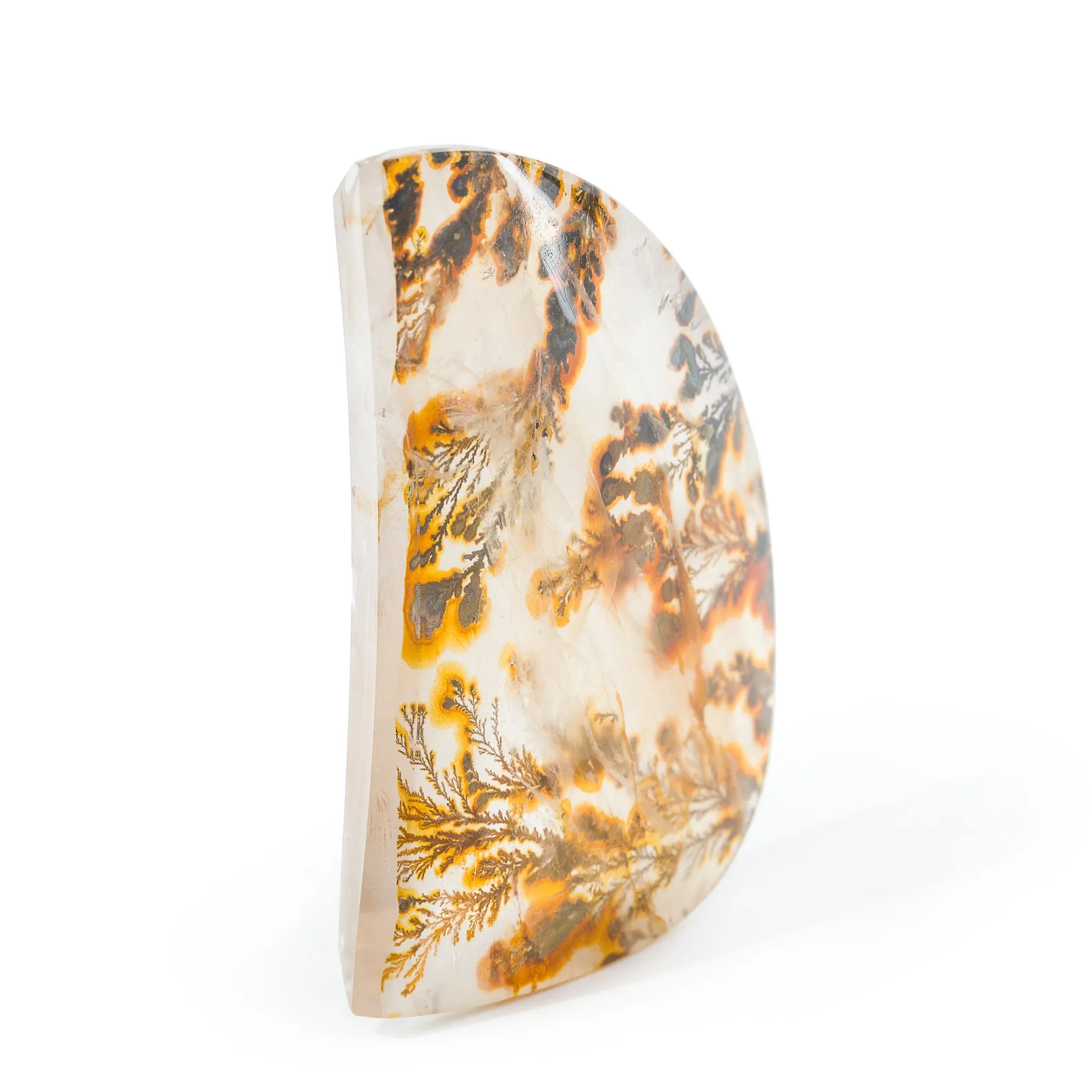 Dendritic Quartz 57.4mm 39 Gram Polished Crystal Cabochon