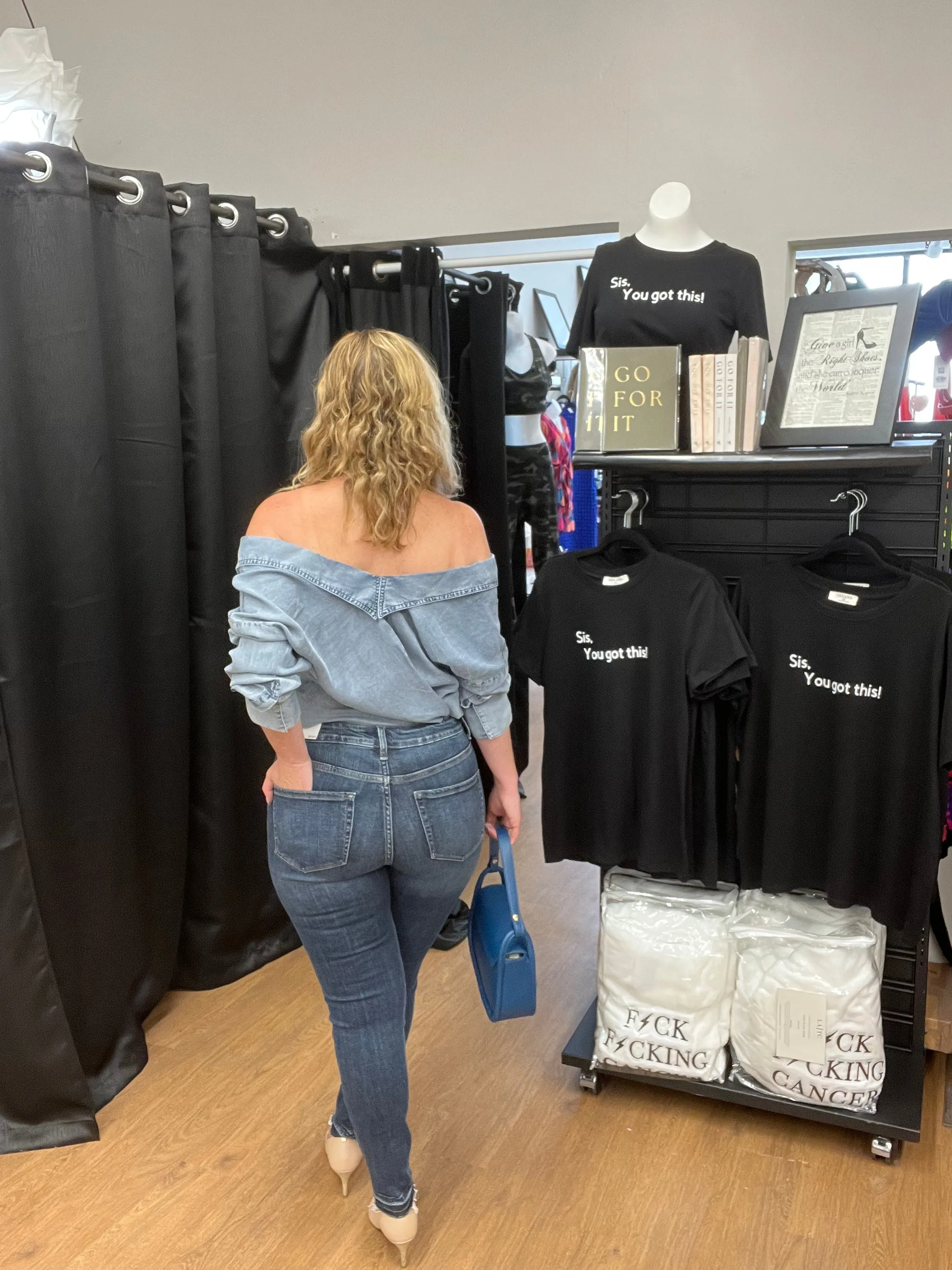 Denim Two Faced Top
