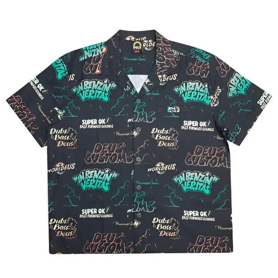 Deus Ex Machina Dub Bass Short Sleeve Shirt Anthracite