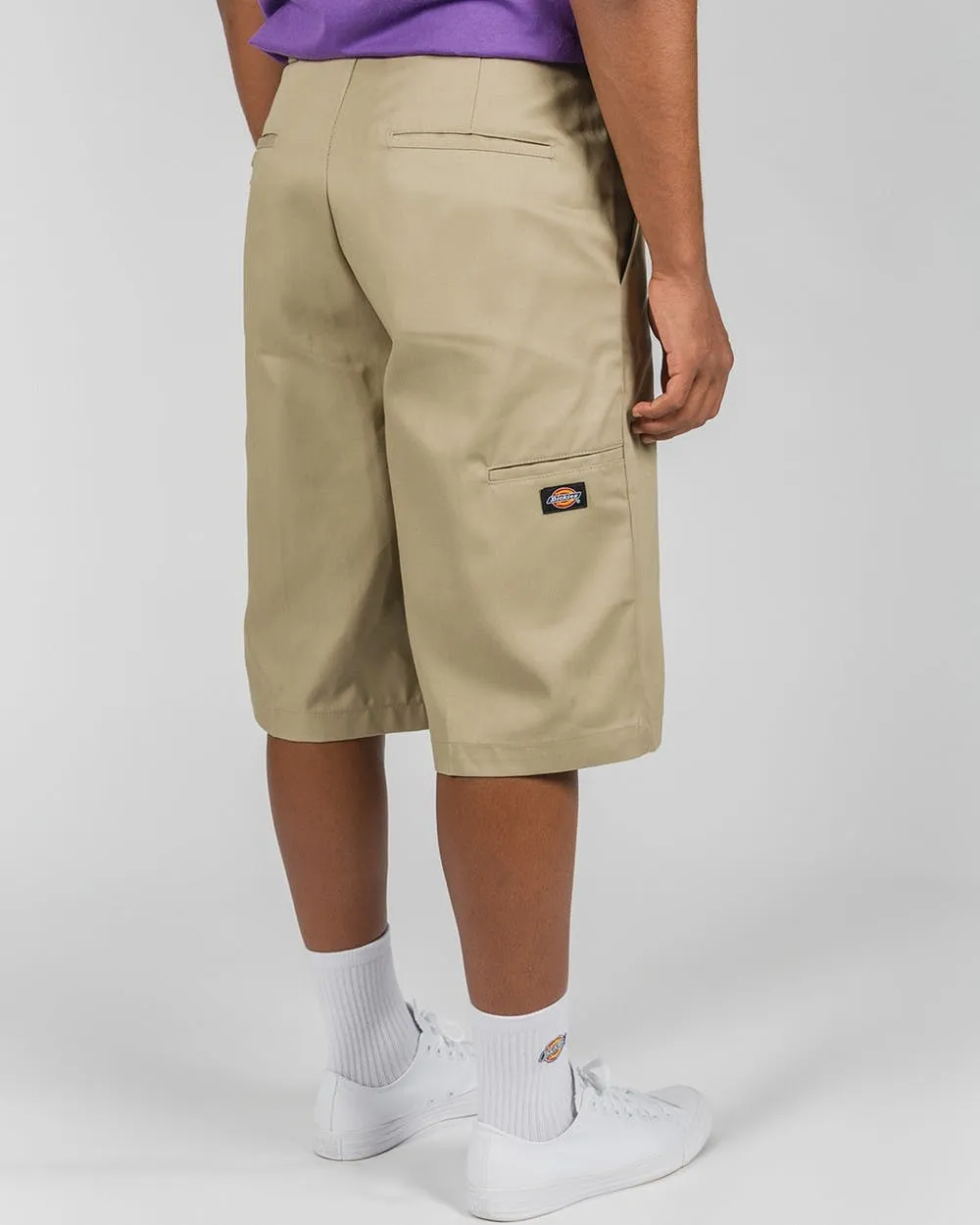 DICKIES - 42283 13 INCH LOOSE FIT MULTI POCKET WORK SHORT - KHAKI