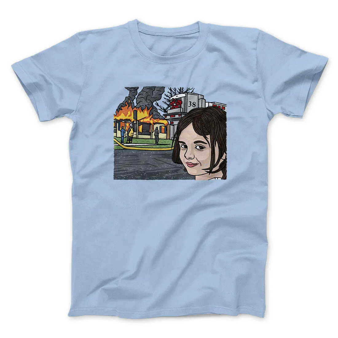 Disaster Girl Meme Funny Men/Unisex T-Shirt
