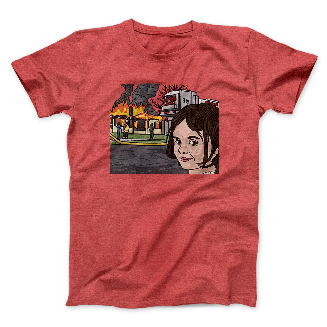 Disaster Girl Meme Funny Men/Unisex T-Shirt