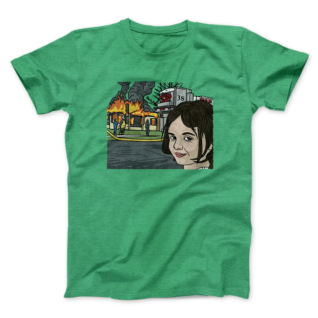 Disaster Girl Meme Funny Men/Unisex T-Shirt