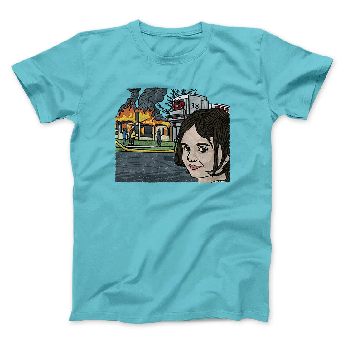 Disaster Girl Meme Funny Men/Unisex T-Shirt