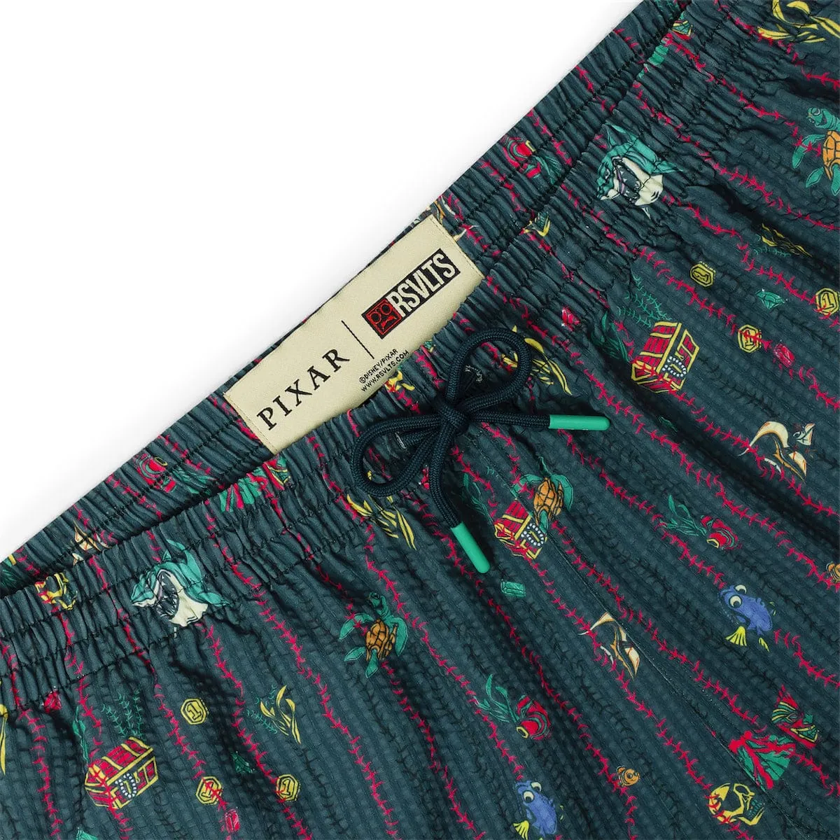 Disney and Pixar Finding Nemo "Shark Bait’s Buds" – Stretch Seersucker Hybrid Shorts