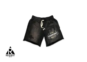 Double Emblem Shorts "Black"