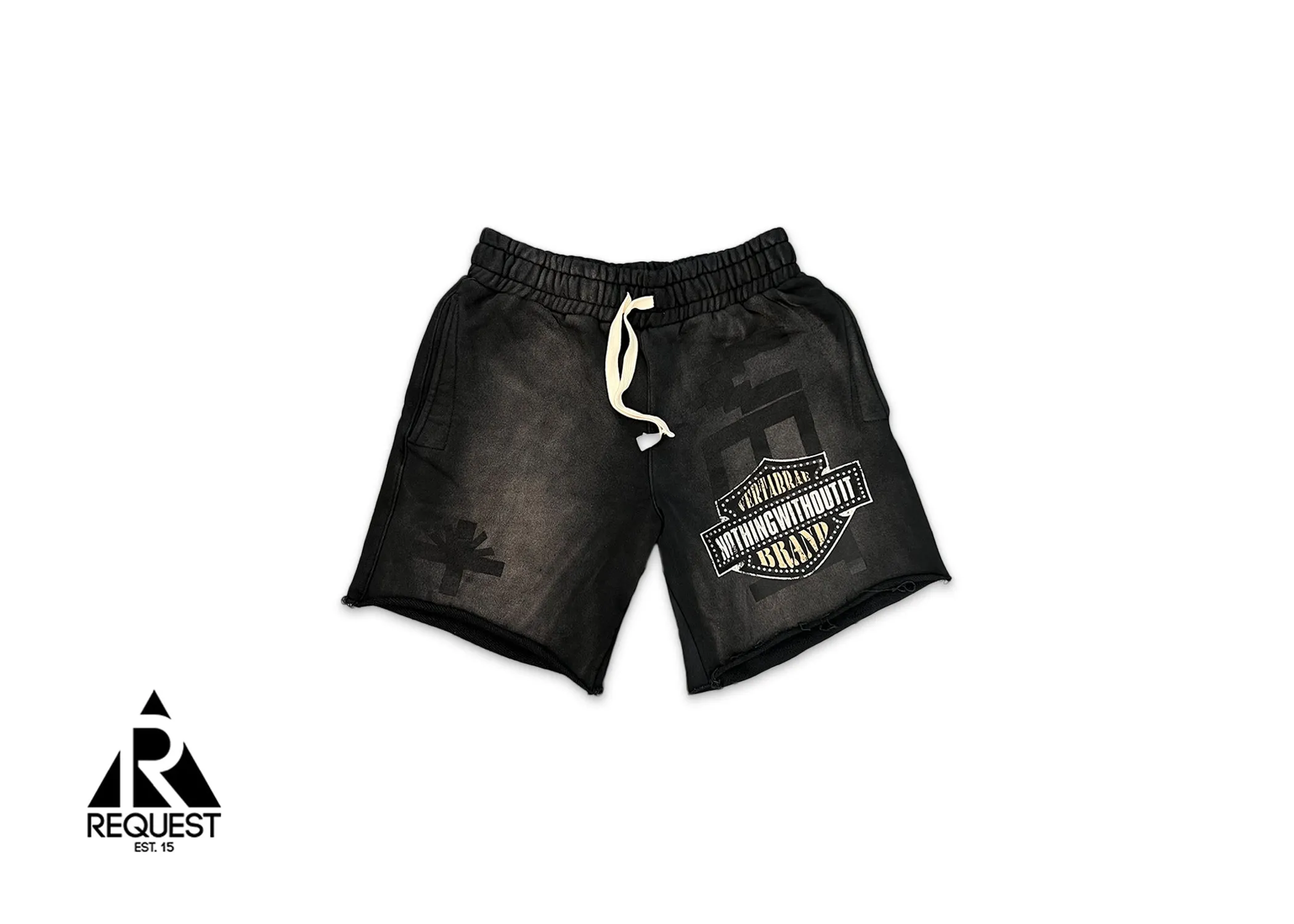 Double Emblem Shorts "Black"