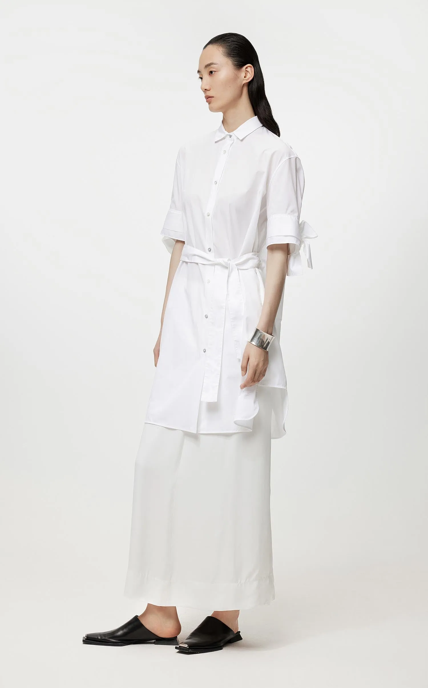 Dresses / JNBY Loose Fit Mid-Sleeve Dress (100% Cotton)