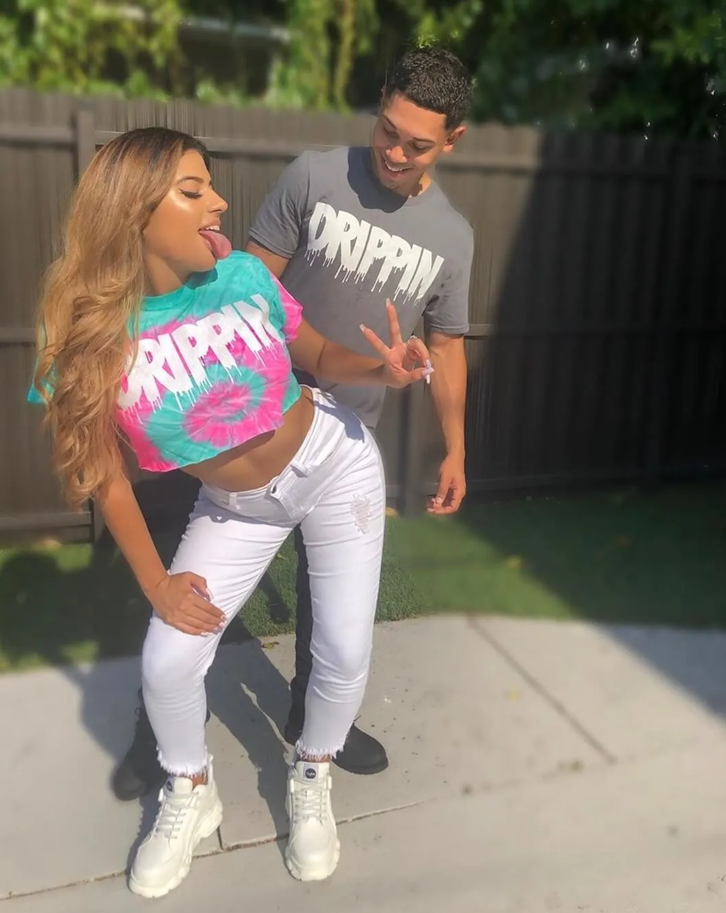 Drippin | Minty Pink Tee