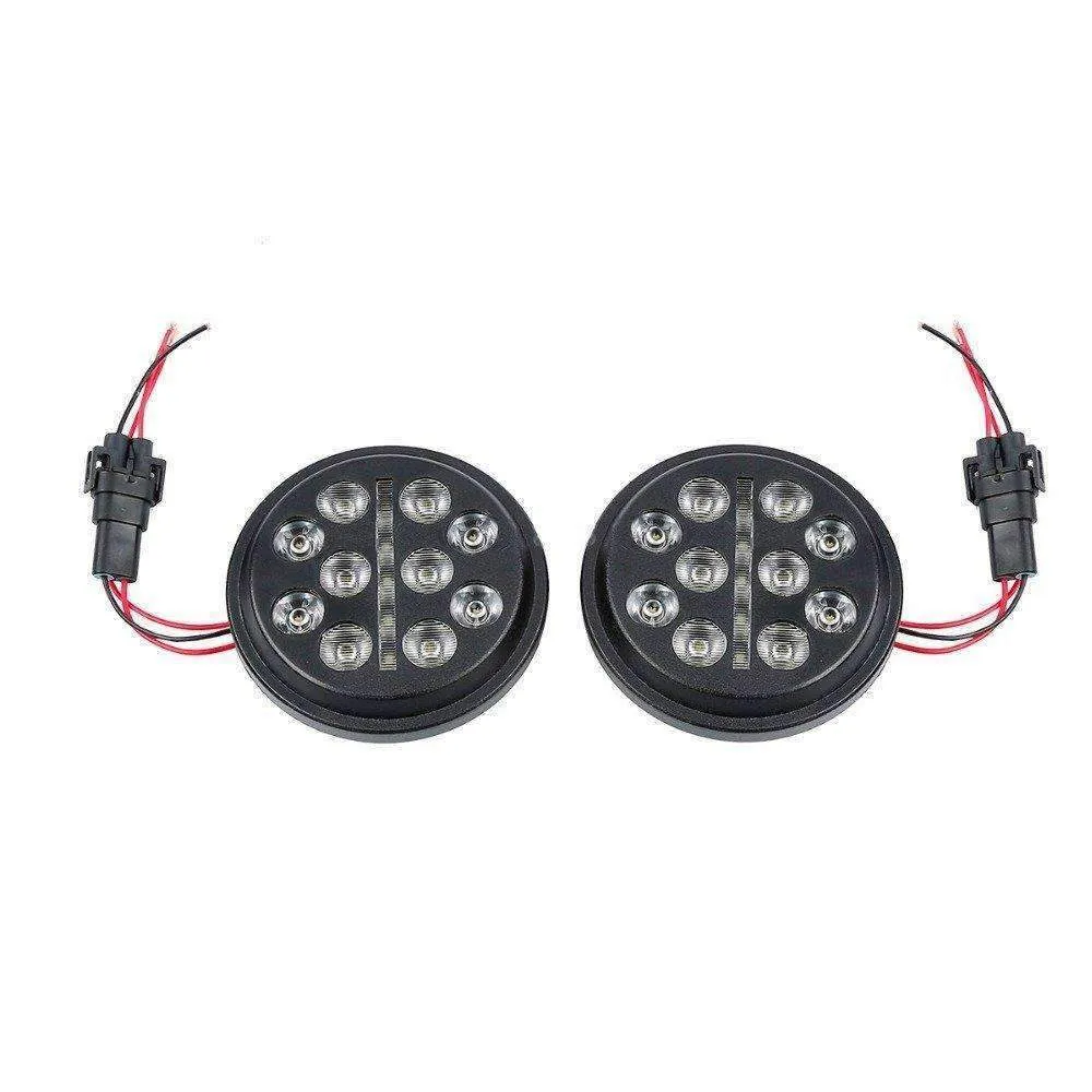 Eagle Lights Slim Line 4.5" Auxiliary / Passing LED Lights for Harley Davidson and Indian Motorcycles - Plug and Play Connection