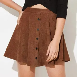 ELEANOR | HIGH-WAISTED CORDUROY SKIRT