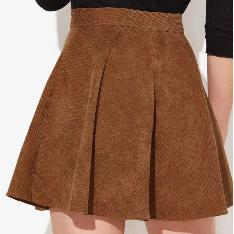 ELEANOR | HIGH-WAISTED CORDUROY SKIRT