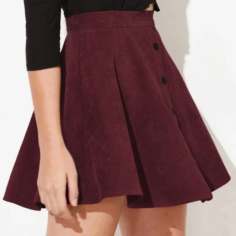 ELEANOR | HIGH-WAISTED CORDUROY SKIRT