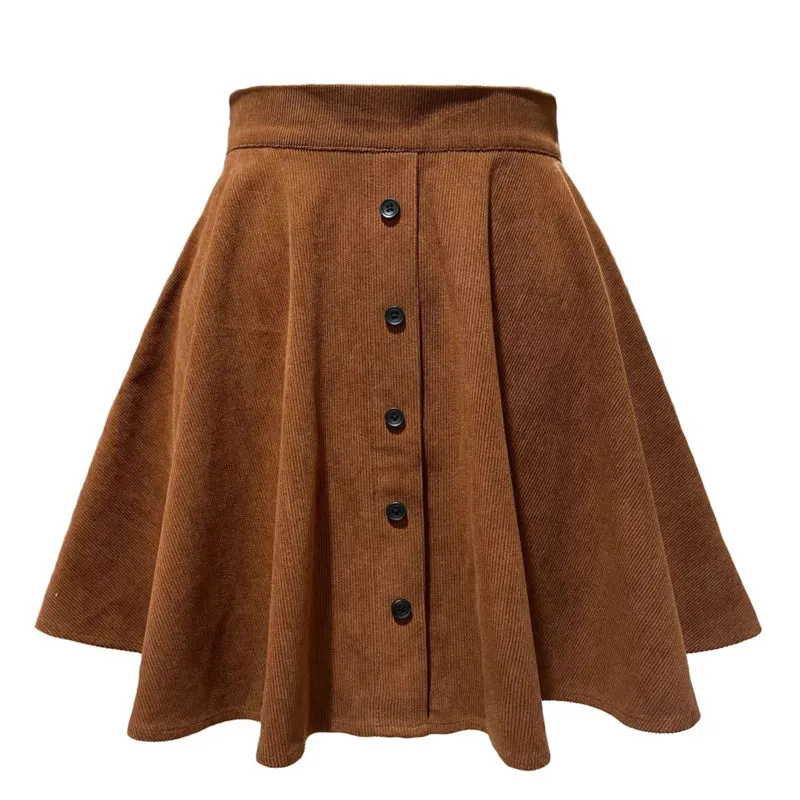 ELEANOR | HIGH-WAISTED CORDUROY SKIRT