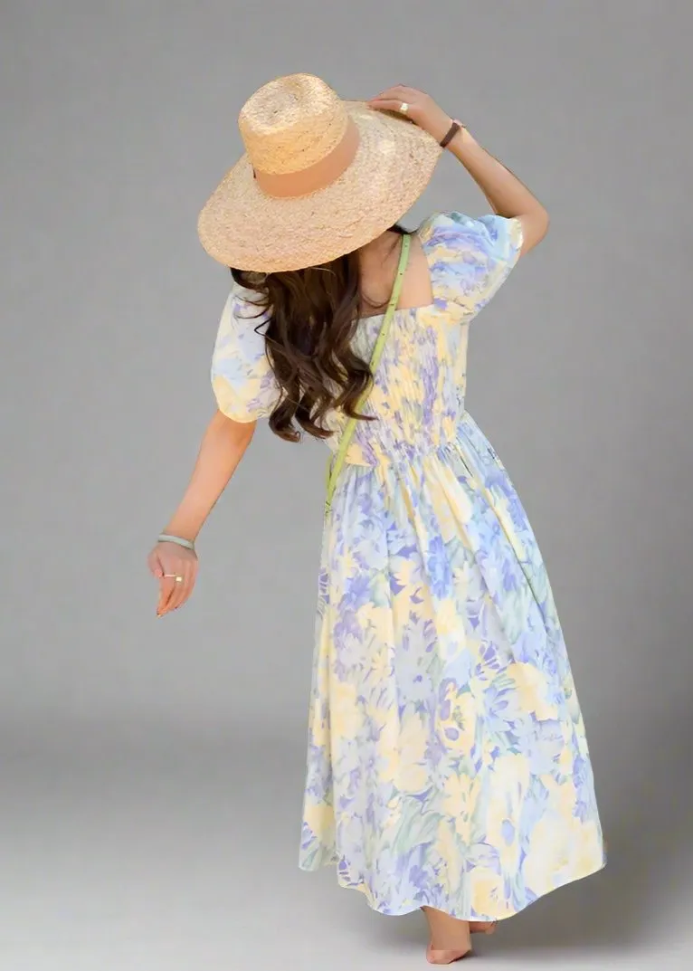 Elegant Floral Off-Shoulder Mommy and Me Dress Set  Perfect for Summer Outings