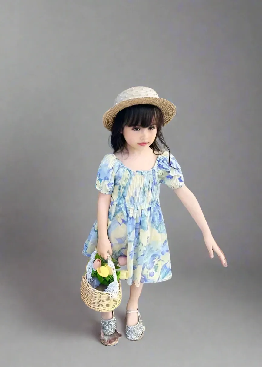 Elegant Floral Off-Shoulder Mommy and Me Dress Set  Perfect for Summer Outings