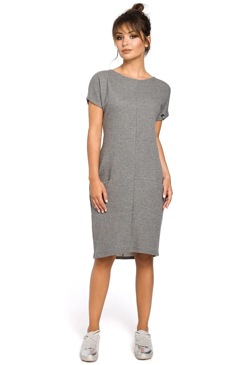 Elegant Pocket Dress with Loose Fit