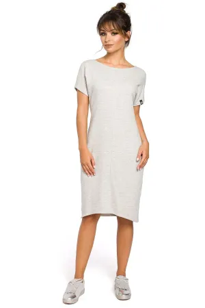Elegant Pocket Dress with Loose Fit