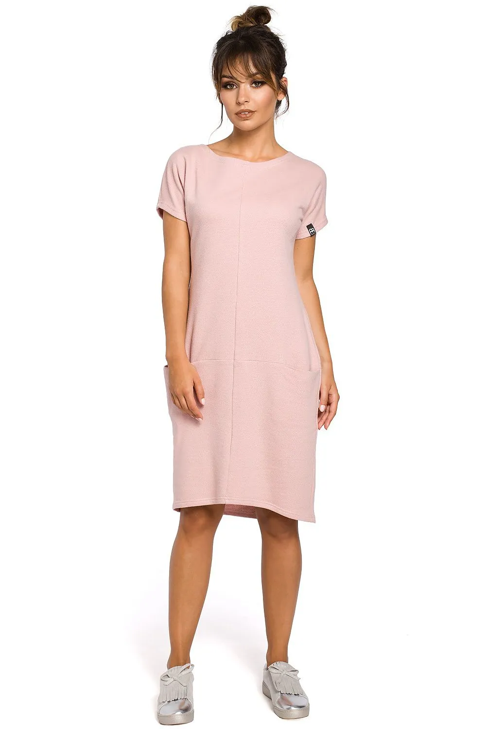 Elegant Pocket Dress with Loose Fit