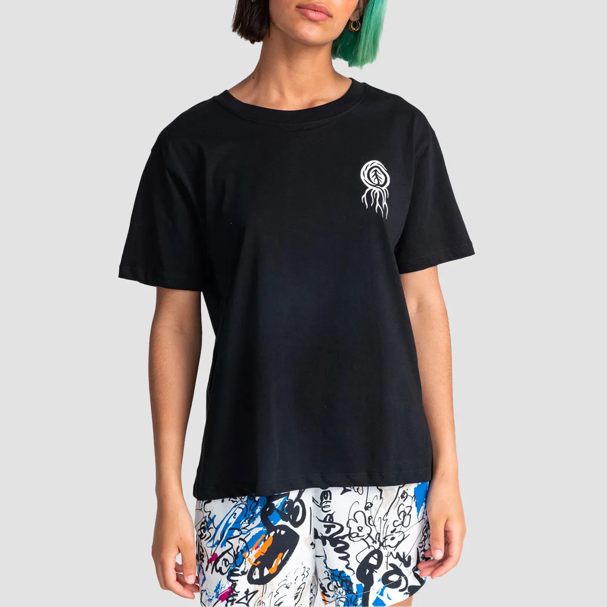Element X Timber Bloom T-Shirt Flint Black - Womens