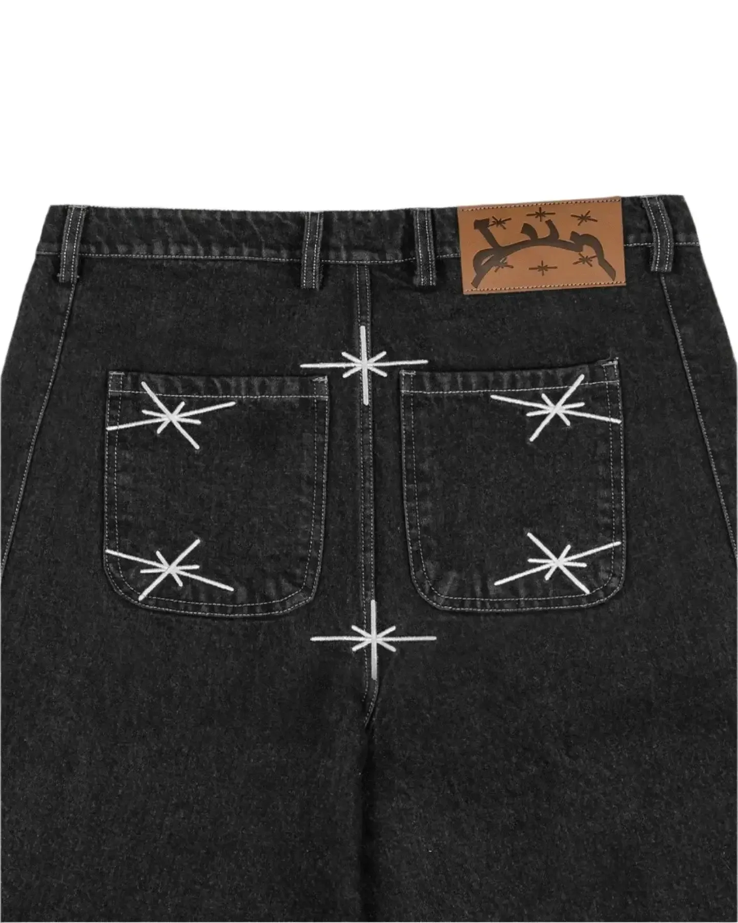 Embroidered Jean Shorts