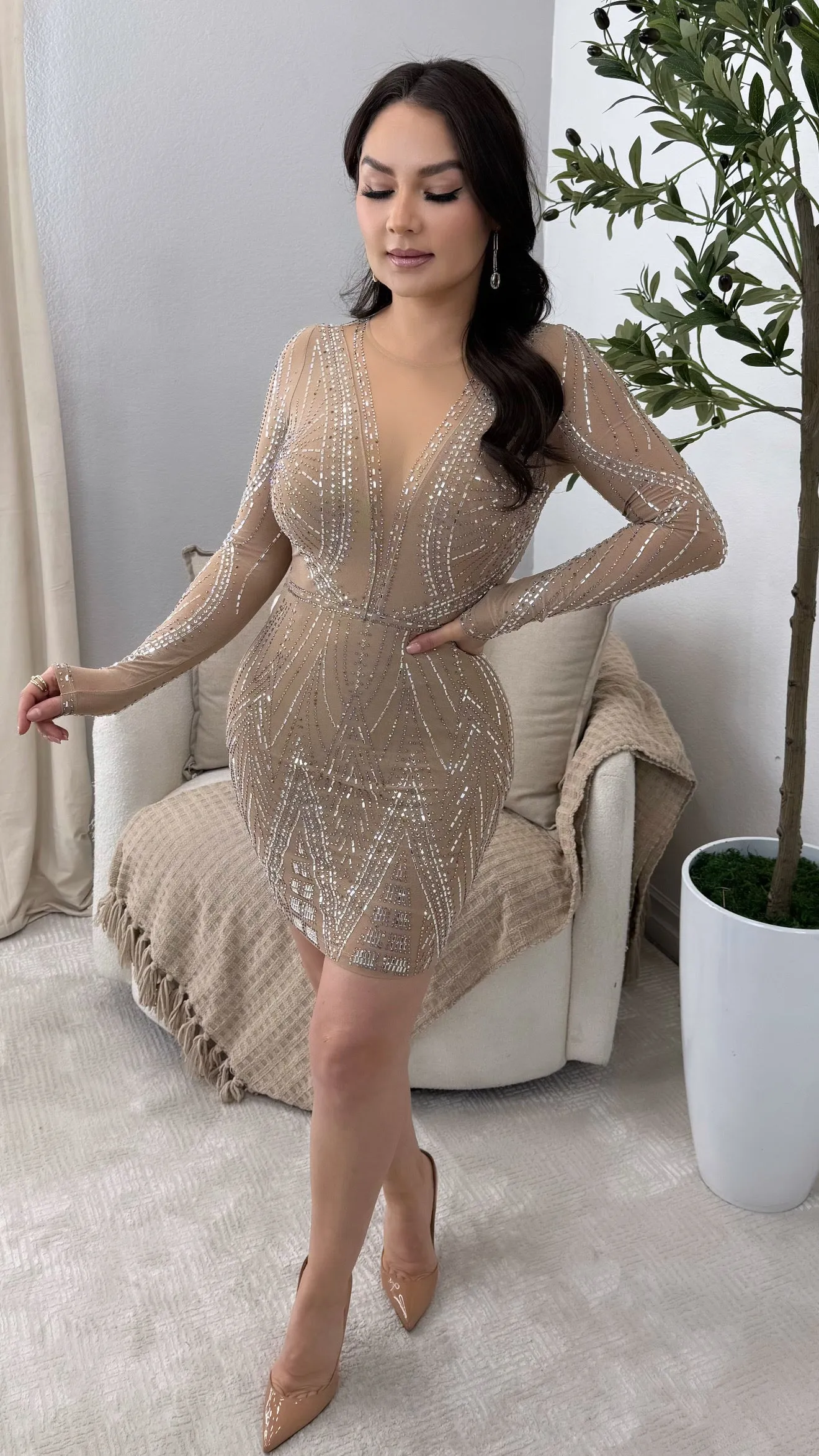 EMPRESS NUDE DRESS