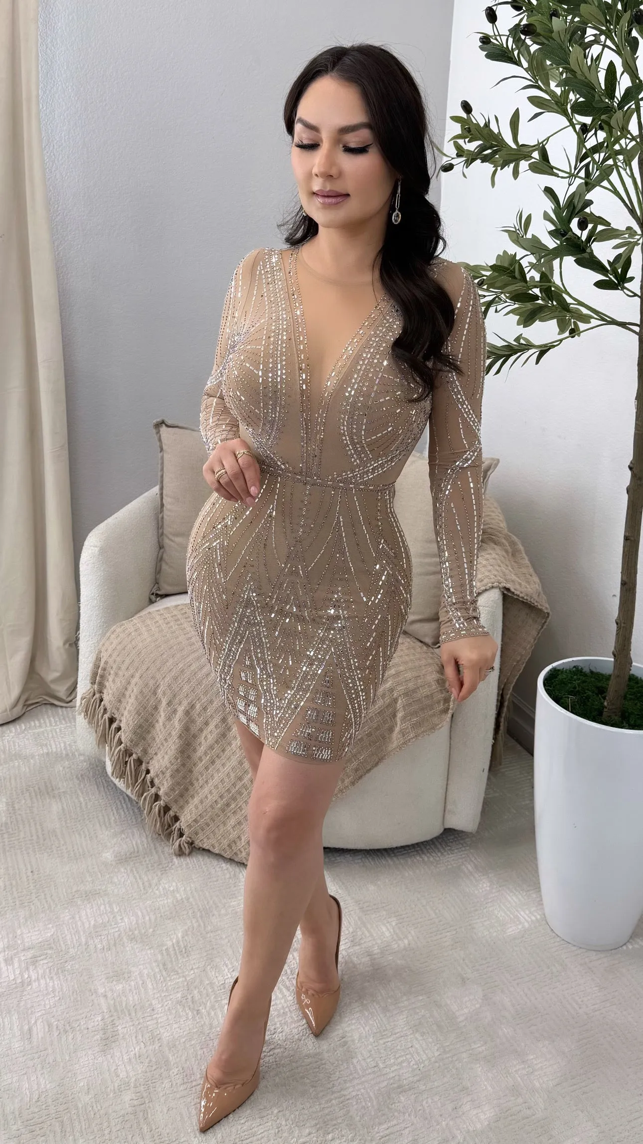 EMPRESS NUDE DRESS