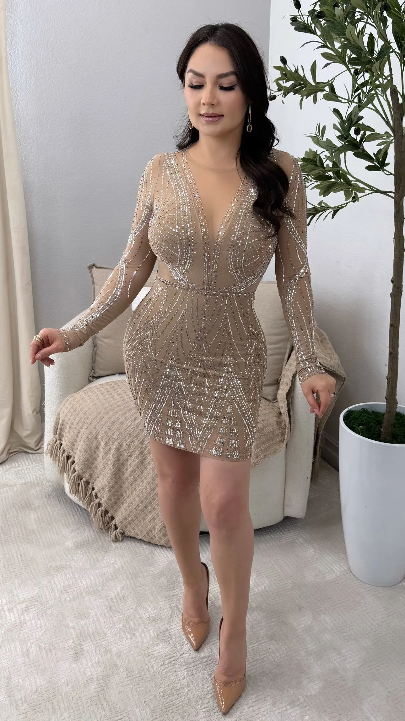EMPRESS NUDE DRESS