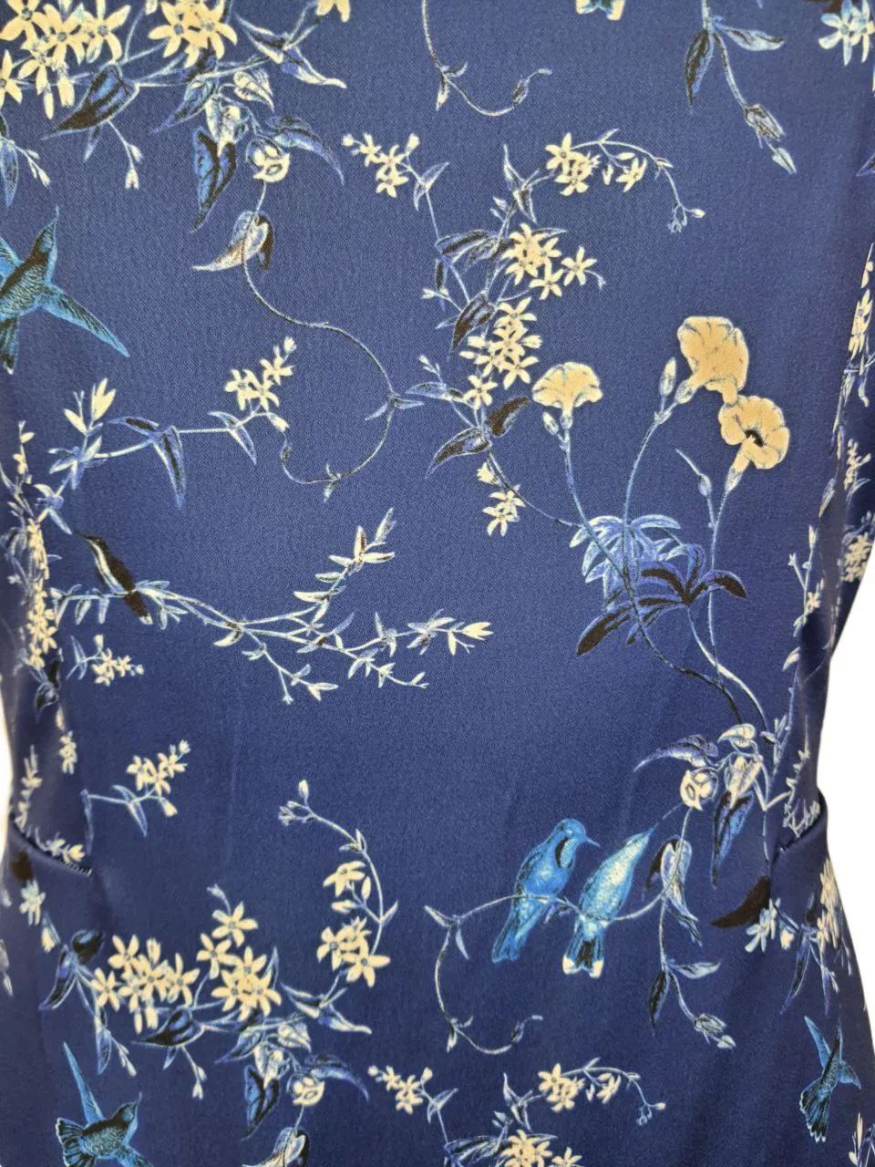 ERIN Women's Blue Flower Pattern A-Line Dress #50516225630 8 NWT