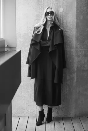 F095 3374 ZIP COLLAR DRESS