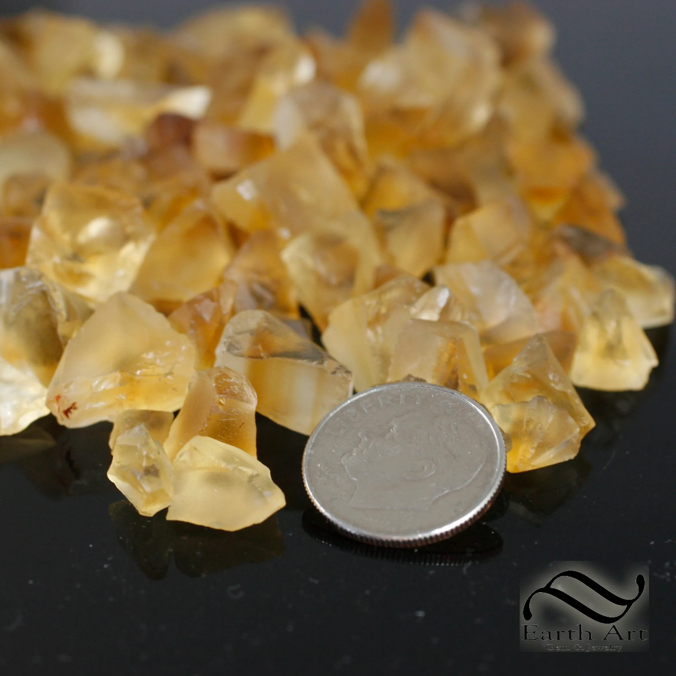 Facet Grade Citrine Rough - 5 gram parcel