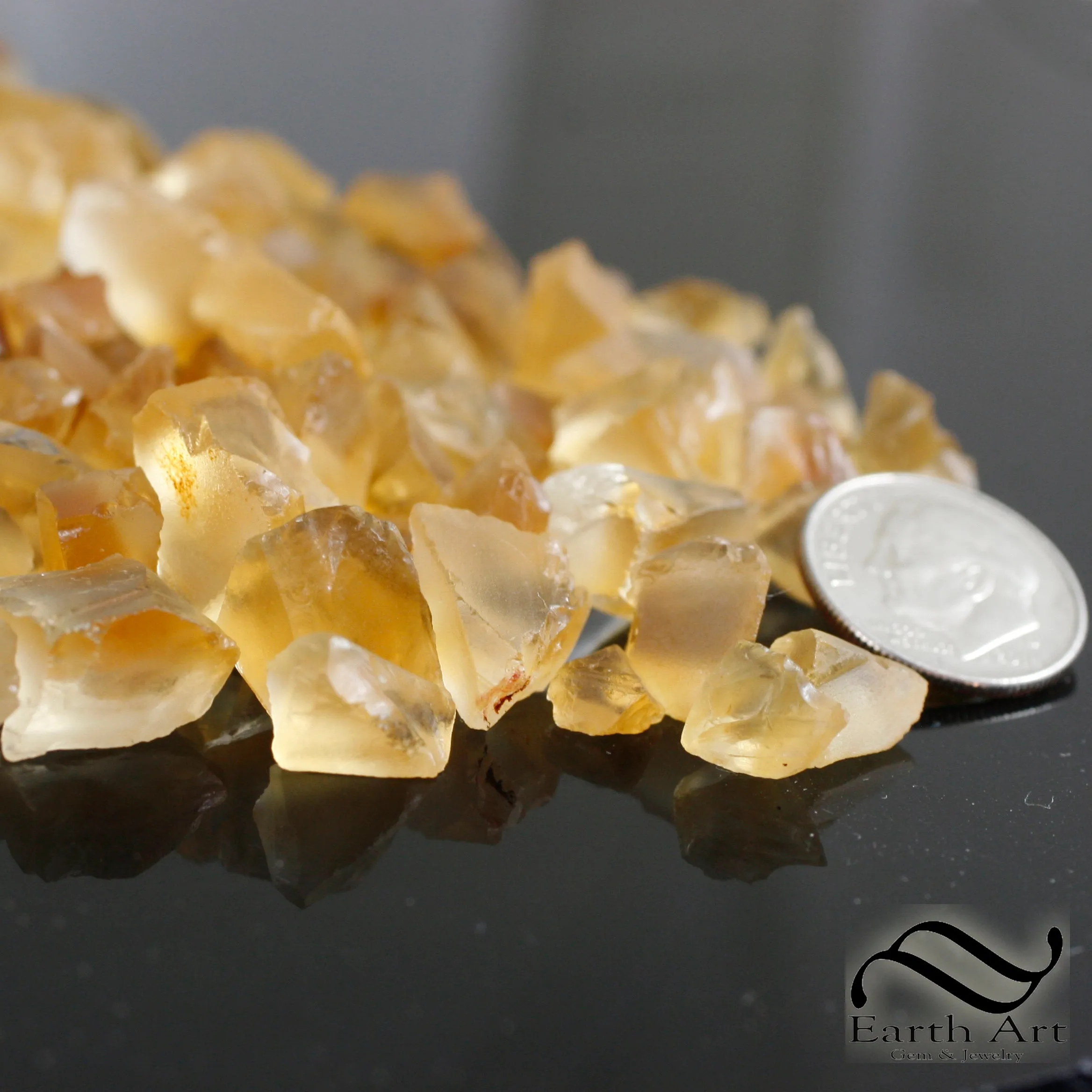 Facet Grade Citrine Rough - 5 gram parcel