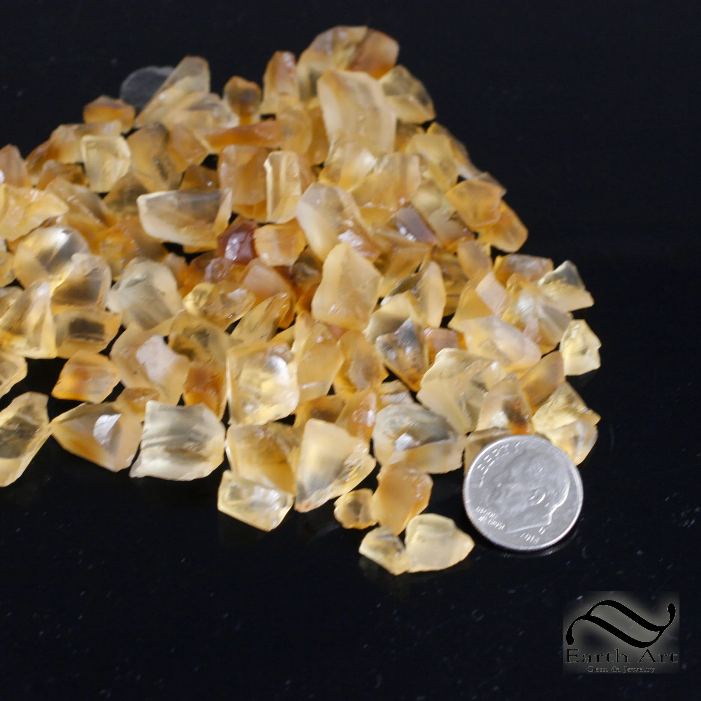 Facet Grade Citrine Rough - 5 gram parcel