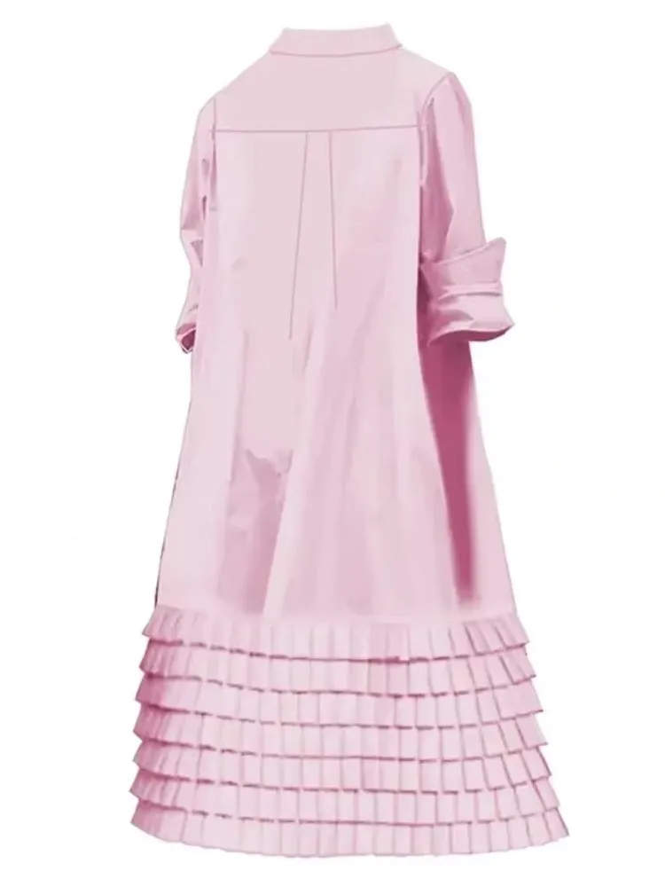 Fashion Layered Pleated Casual Going Out Midi Dresses