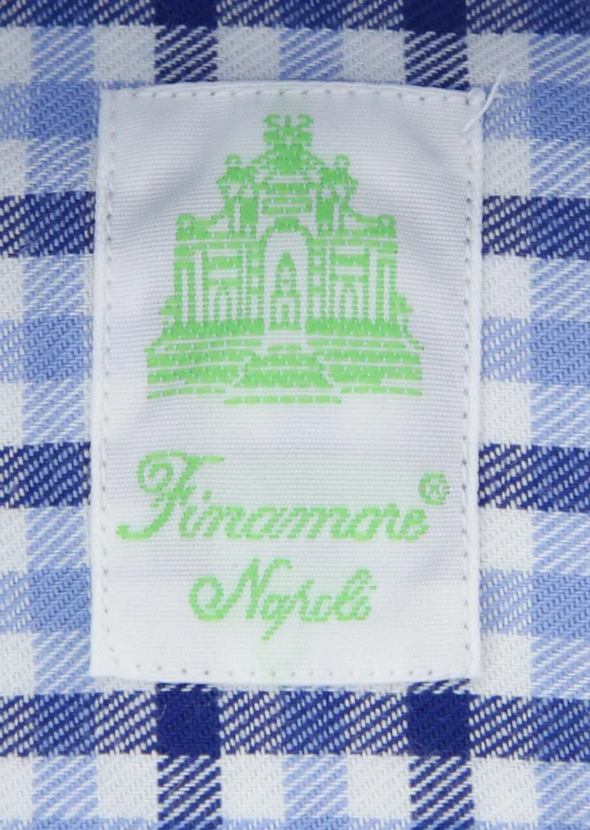 Finamore Napoli Blue Shirt - Extra Slim