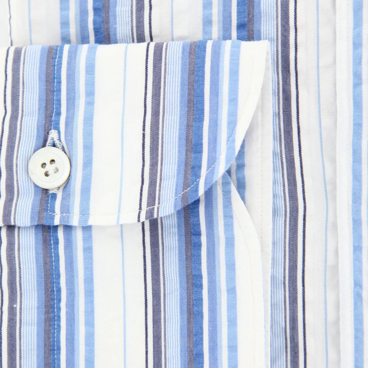 Finamore Napoli Blue Shirt - Extra Slim