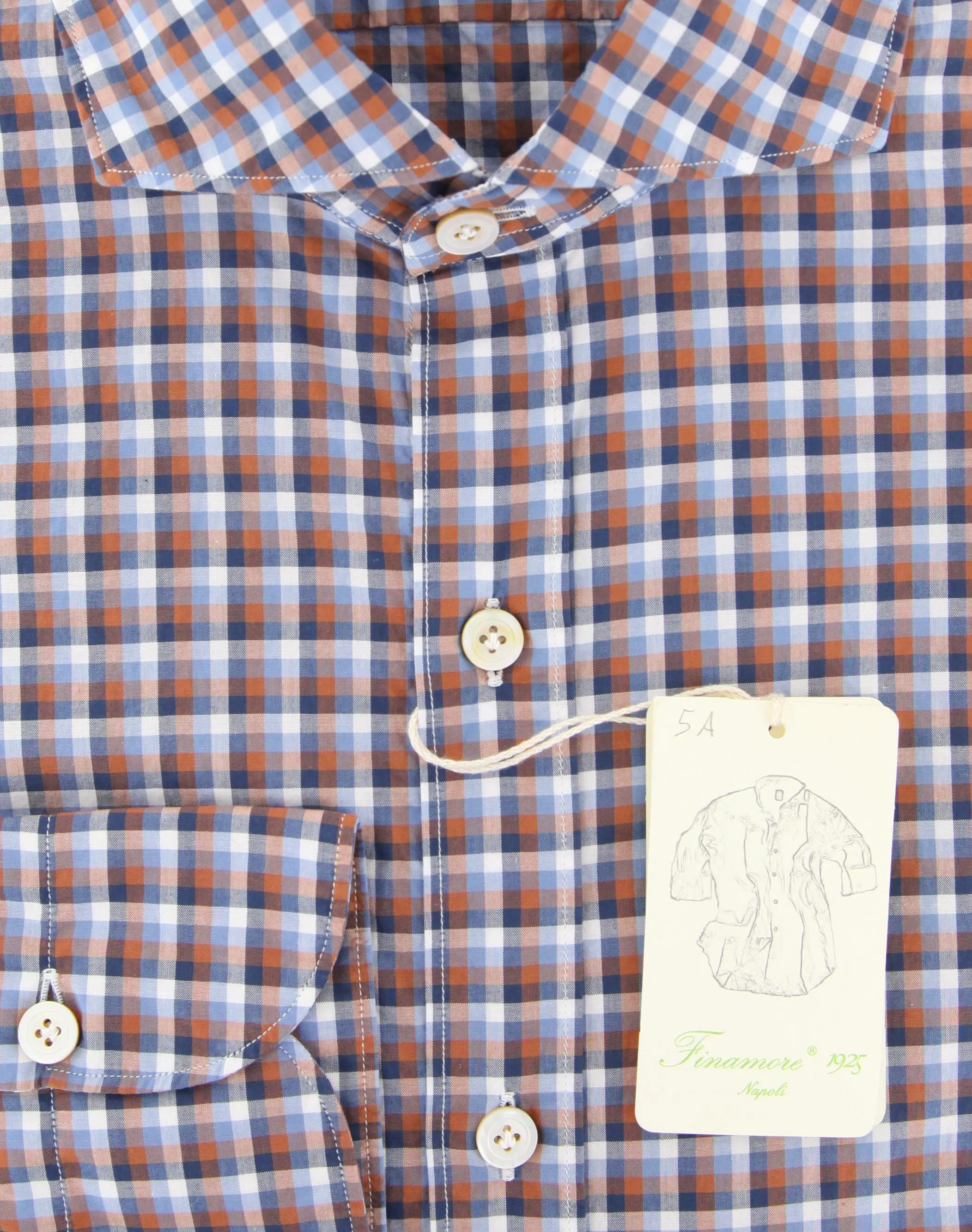 Finamore Napoli Blue Shirt - Extra Slim