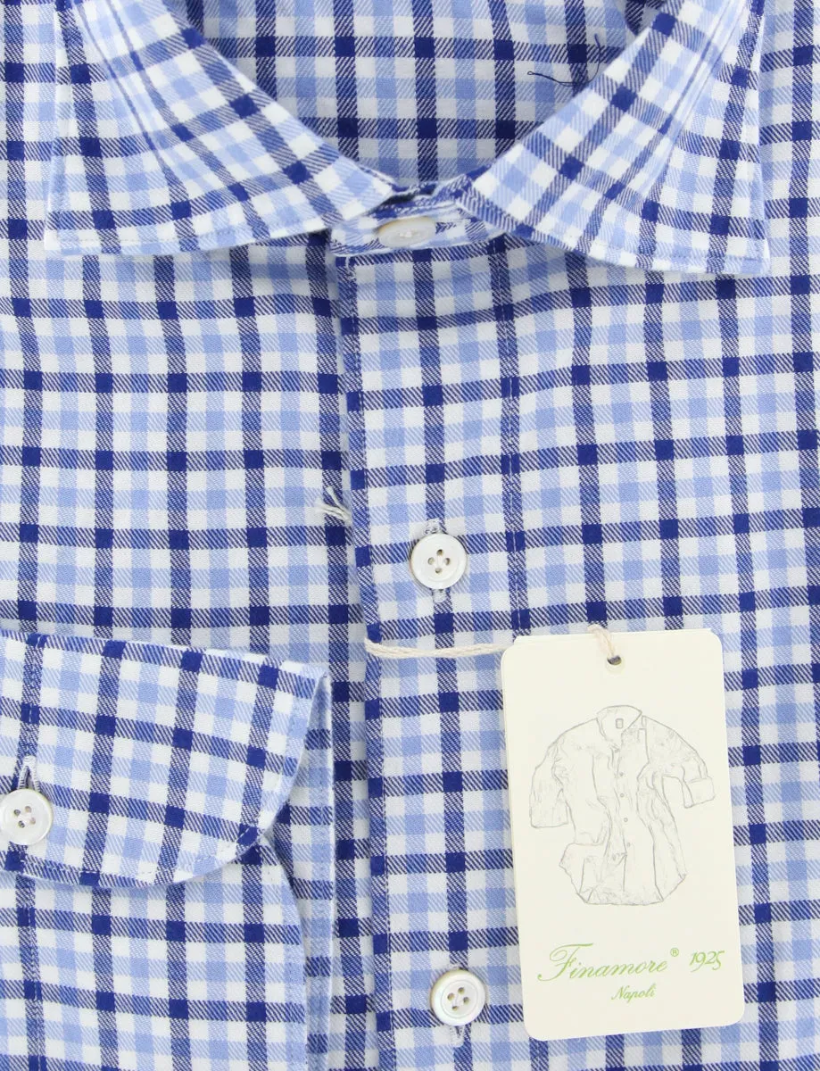 Finamore Napoli Blue Shirt - Extra Slim