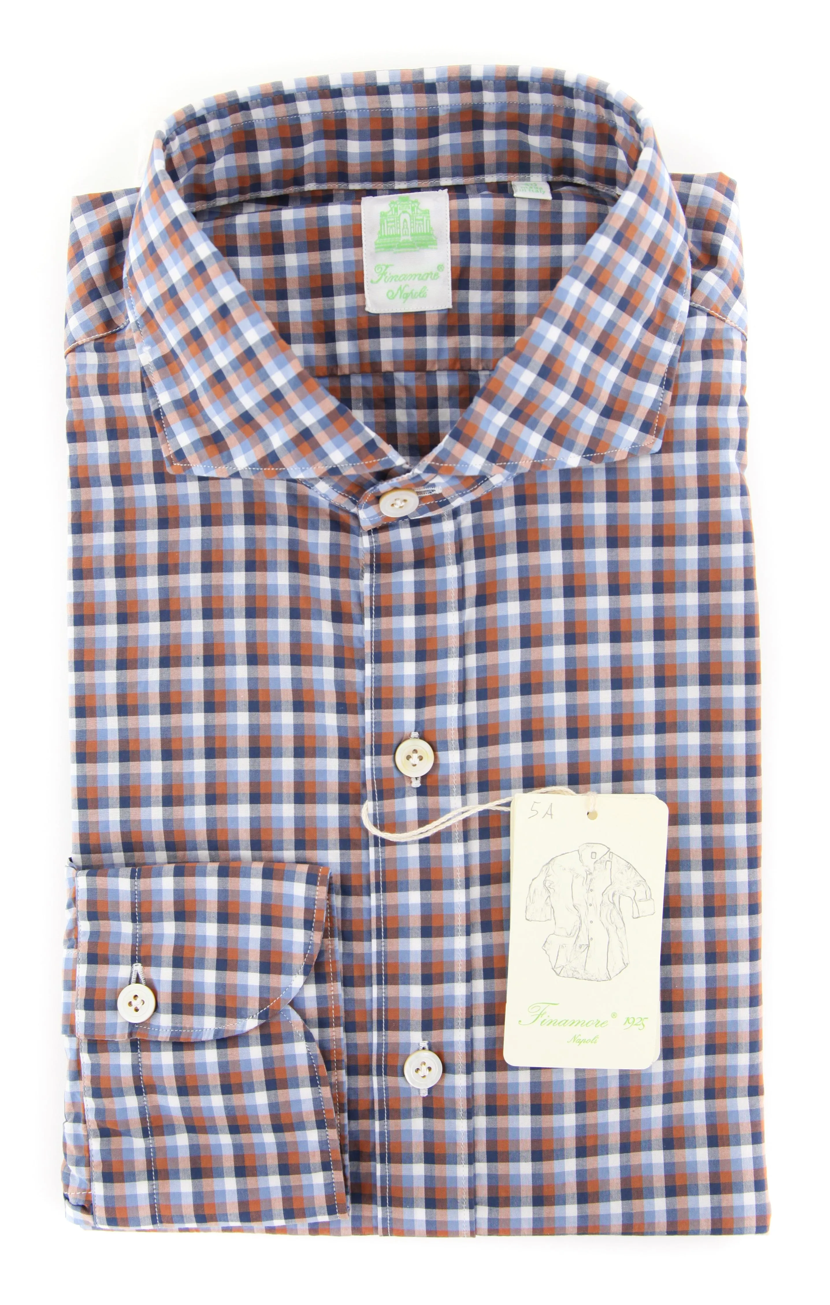 Finamore Napoli Blue Shirt - Extra Slim