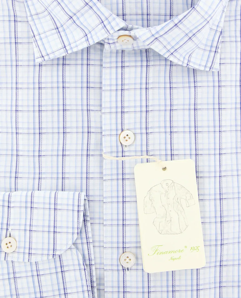 Finamore Napoli Blue Shirt - Extra Slim